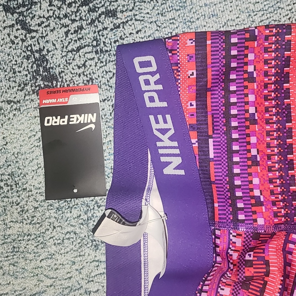 Nike Pro Dri-Fit Stay Warm  Multi-Color Leggings - M / Medium - Picture 2 of 7